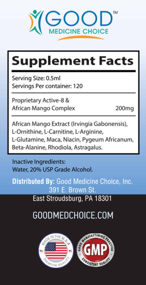Ultra Drops Good Medicine Choice supplement facts